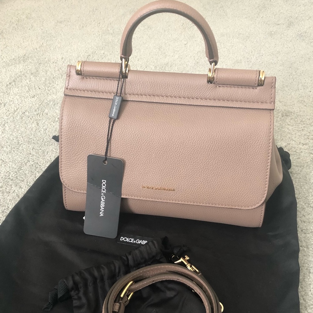 Dolce & Gabbana Small Sicily Calf Leather Bag